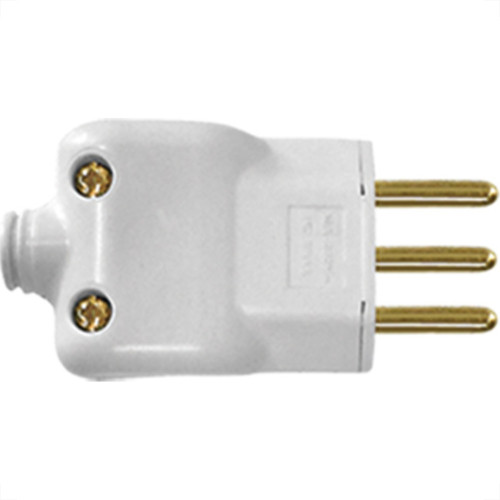 Ilumi Pino Pr.Cabo 2P+T Br 10A 4350 - Kit C/10 Pc