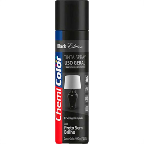 Chemicolor Spray Chemic.Geral Preto Semi.400Ml Chemicolor Spray Chemic.Geral Preto Semi.400Ml