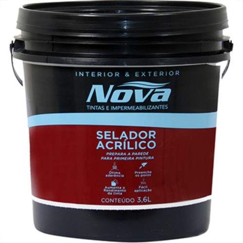Nova Selador Acrilico Branco 3,6Lt