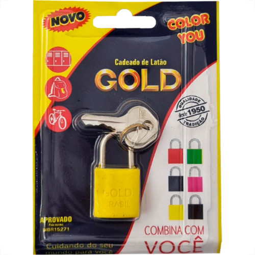 Gold Cadeado Color 20 Amarelo