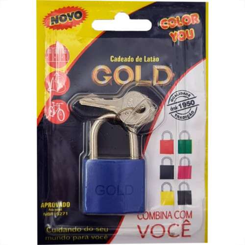 Gold Cadeado Color 30 Azul Gold Cadeado Color 30 Azul