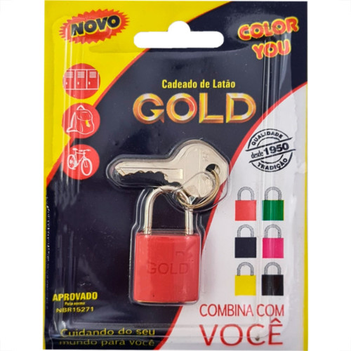 Gold Cadeado Color 30 Vermelho