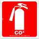 Look Placa Sinal.20X20 Lum.Extintor C02 Look Placa Sinal.20X20 Lum.Extintor C02