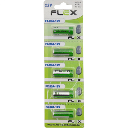 Flex Pilha Alarme 12V 23A - C/5 Flex Pilha Alarme 12V 23A - C/5