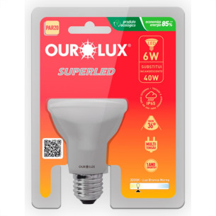 Ourolux Lamp Led Par-20 06W 3000K