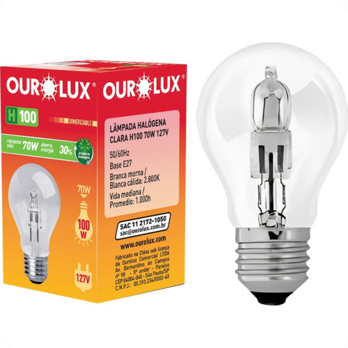 Ourolux Lamp Incand.Halog. 70Wx127V Ourolux Lamp Incand.Halog. 70Wx127V