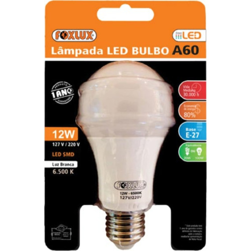 Foxlux Lamp Led Bulbo 12W 6500K