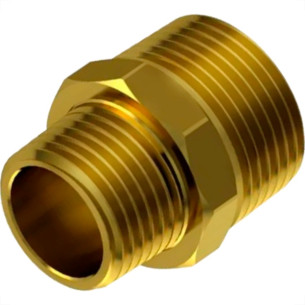 Garden Niple Metal Amarelo,3/4X1/2