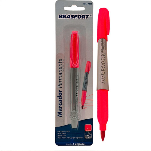 Brasfort Caneta P/Marcacao Blist.Fina Verm Brasfort Caneta P/Marcacao Blist.Fina Verm