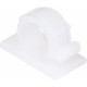 Sforplast Eletrica Clip Adesivo Sfor 13Mm Branco C/4