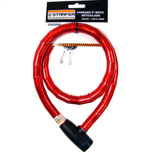 Starfer Cadeado P/Moto Art.18Mm-1,0Mt Starf Starfer Cadeado P/Moto Art.18Mm-1,0Mt Starf