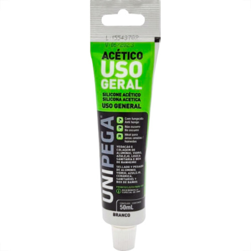 Unipega Silicone Unipeg Acet.Bco 50Ml/50G - Kit C/24 Un