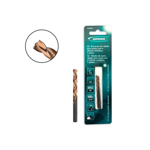 Mundo Das Ferramentas Broca Aco Rapido Gross 1,0Mm - Kit C/2 Pc Mundo Das Ferramentas Broca Aco Rapido Gross 1,0Mm - Kit C/2 Pc