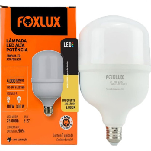 Foxlux Lampada Led A.Fator .100W 6500K