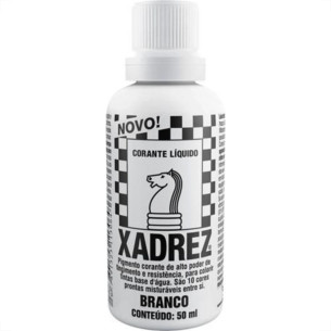 Globo Corante Xadrez Branco 50 Ml - Kit C/12 Pc