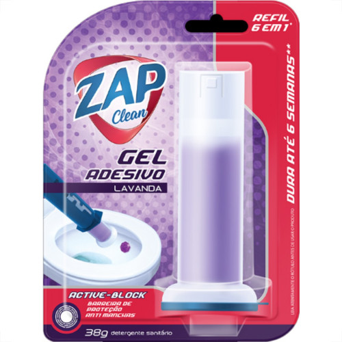Soin Gel Adesivo Zap Clean Refil Lav.38G