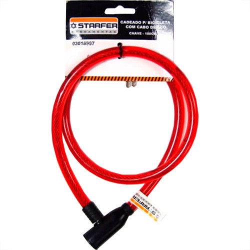 Starfer Cadeado P/Bike Chave 80Cm Starf Starfer Cadeado P/Bike Chave 80Cm Starf