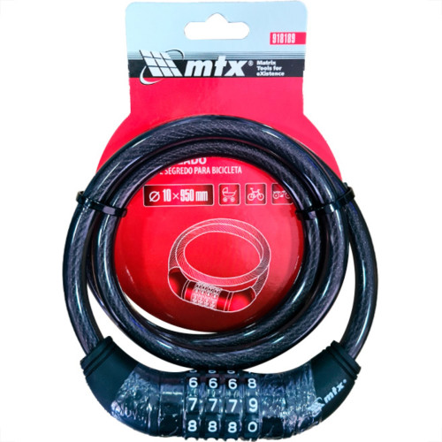Mundo Das Ferramentas Cadeado P/Moto Segr 10Mmx 95Cm Mtx Mundo Das Ferramentas Cadeado P/Moto Segr 10Mmx 95Cm Mtx
