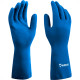 Imbat Luva Latex Forrada Azul 08 - Kit C/12 Pr
