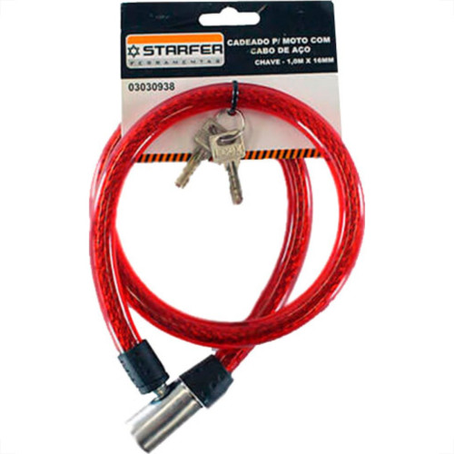 Starfer Cadeado P/Moto Art.16Mm-1,0Mt Starf Starfer Cadeado P/Moto Art.16Mm-1,0Mt Starf