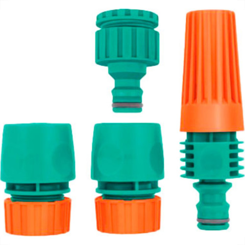 Tramontina/Agricola Cj. Esguicho+Engates Rapido 4 Pcs