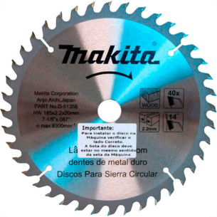 Makita Serra Widea 7.1/4X40X20 -356