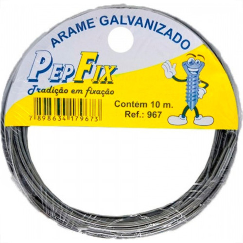 Pepfix Arame Galvanizado C/10Mt N 18-968 - Kit C/10 Rl Pepfix Arame Galvanizado C/10Mt N 18-968 - Kit C/10 Rl