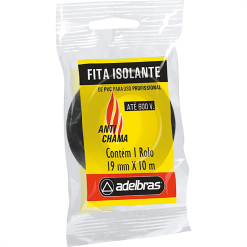 Adelbras Fita Isolante 19 X 10Mt Adelbras Fita Isolante 19 X 10Mt
