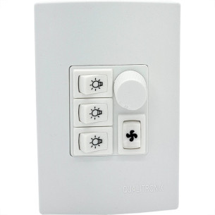 Qualitronix Controle Vent/Lamp 3 Lampada-Qv373