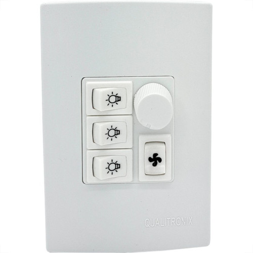 Qualitronix Controle Vent/Lamp 3 Lampada-Qv373
