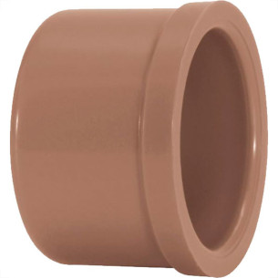 Amanco Caps Soldavel Pvc Liso Liso  25Mm - Kit C/50 Pc