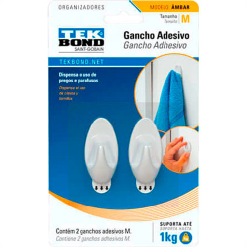 Tek Gancho Ambar Branco,M C/02