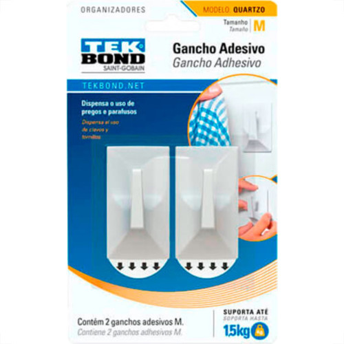 Tek Gancho Quartzo Branco,M C/02