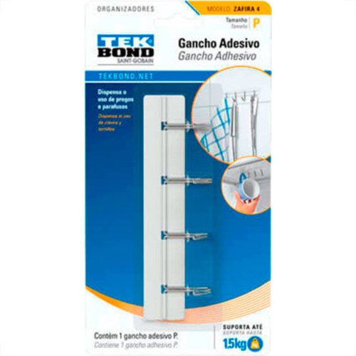 Tek Gancho Zafira Branco/Metal P