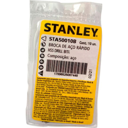 Stanley Broca Aco Rapido 6,5 Mm - Kit C/10 Pc