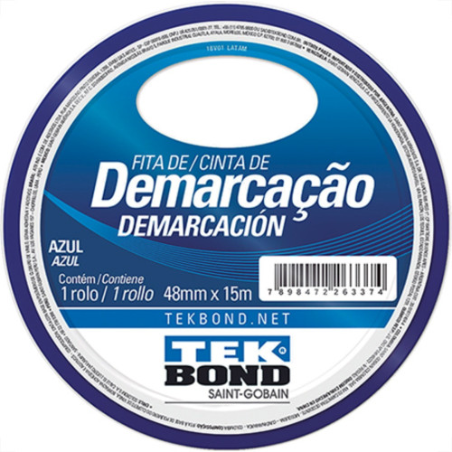 Tek Fita Demarcao Solo 48Mmx15M-Azul