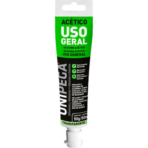 Unipega Silicone Unipeg Acet.Inc 50Ml/50G - Kit C/24 Un