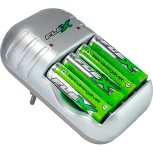 Flex Xcell Carregador Pilha C/4Pilha Fx.C03-4P Flex Xcell Carregador Pilha C/4Pilha Fx.C03-4P