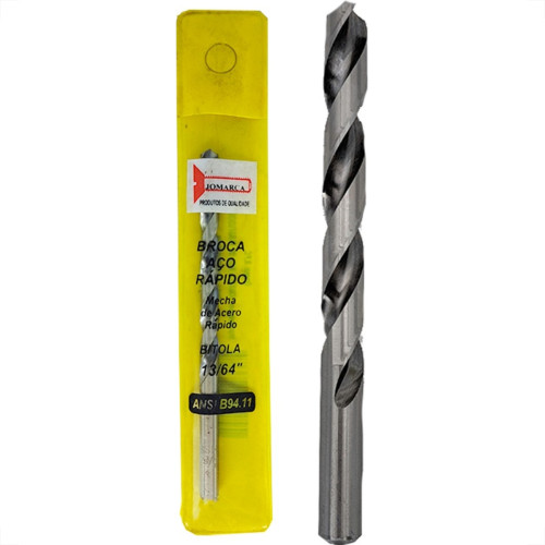 Broca Aco Rapido Jomarca- 13/64'' Broca Aco Rapido Jomarca- 13/64''