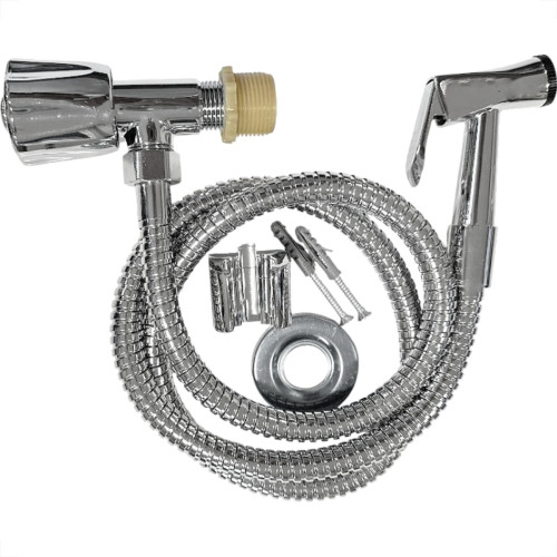Ducha Higienica Unifix C-50 1/4 De Volta Com Gatilho Latao Cromada 1,20M