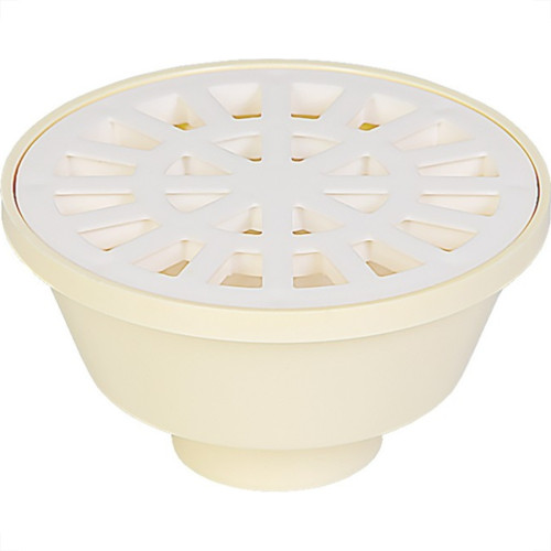 Ralo Sifonado Krona Redondo Branco 10Cm Ralo Sifonado Krona Redondo Branco 10Cm
