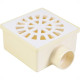 Ralo Sifonado Krona Quadrado Branco 10X10Cm Ralo Sifonado Krona Quadrado Branco 10X10Cm