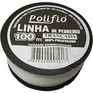 Linha Para Pedreiro Trancada Polifio 100M . / Kit C/ 12 Peca