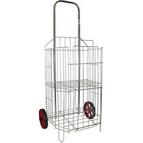 Carrinho De Feira Cano Longo 2 Tubos Zincado Carrinho De Feira Cano Longo 2 Tubos Zincado