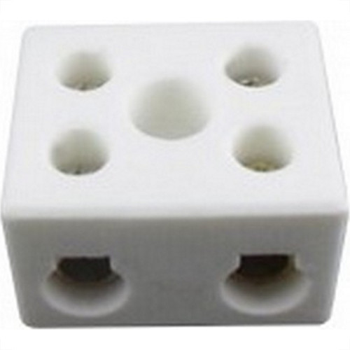 Conector Porcelana Brasfort 2 Polos - 16Mm Fixar - 8766 - Kit C/10 Pecas Conector Porcelana Brasfort 2 Polos - 16Mm Fixar - 8766 - Kit C/10 Pecas