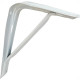 Suporte Cantoneira Pintada Fercar Mao Francesa 12 X14Cm Branco - Kit C/24 Pecas