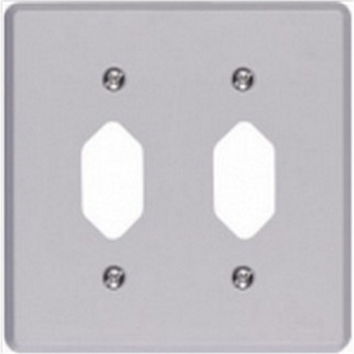 Placa Conjunto Ilumi Cinza 4X4 - 2 Tomadas