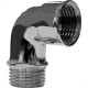Joelho Latao Cromado Metais Rei Macho/Femea 1/2'' Joelho Latao Cromado Metais Rei Macho/Femea 1/2''