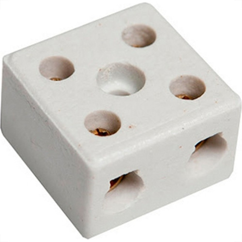Conector Porcelana F.C 2 Polos 6Mm - 20446-6 Conector Porcelana F.C 2 Polos 6Mm - 20446-6