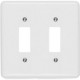 Placa Conjunto Ilumi Stylus Branco 4X4 - 2 Interruptores 250-G Placa Conjunto Ilumi Stylus Branco 4X4 - 2 Interruptores 250-G